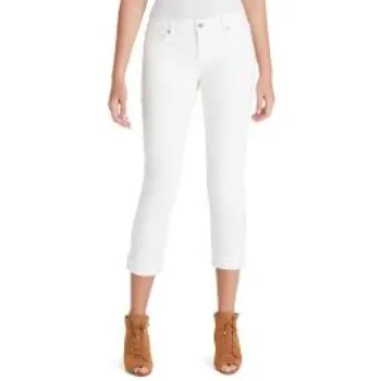 Women Classic White Jeans