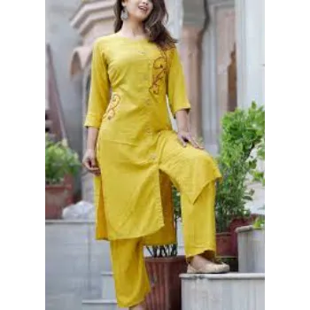 Ladies Versatile Lemon Color Kurtis