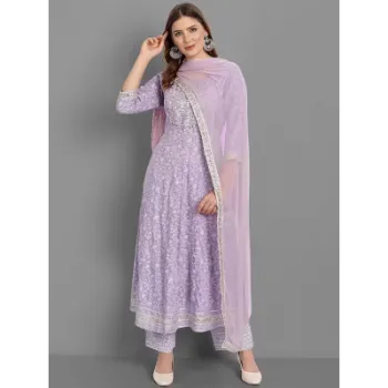 women Lavender Color Kurtis