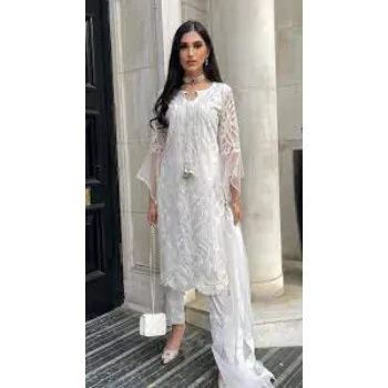 Designer Women White Suit