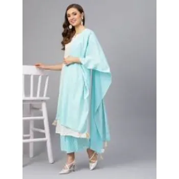 Womens Classic Sky Blue Suit