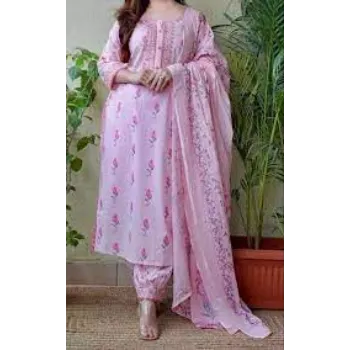 Fancy Baby Pink Ladies Suit