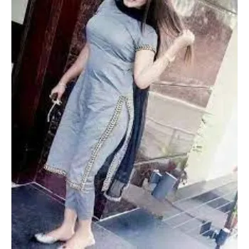 Designer Grey Cotton Suit