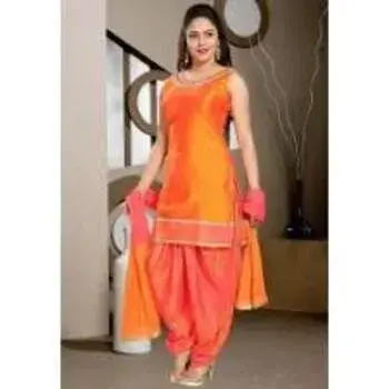 Orange Color Ladies Suit For Girls
