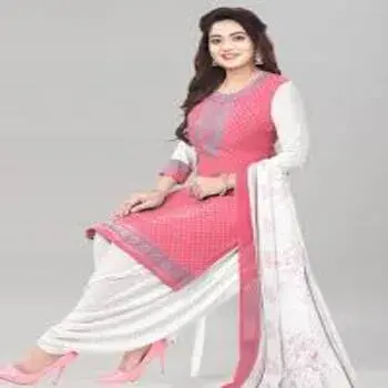 Pink & White Suits For Ladies