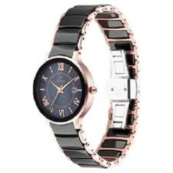 Titan Womens Ceramic Analog Black Watches