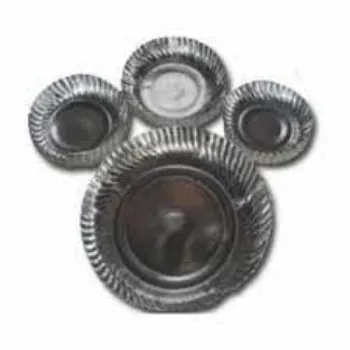  Silver Laminated Paper Plate