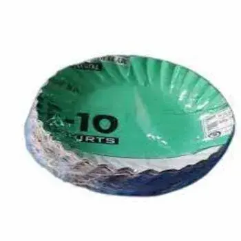 Green Laminated Paper Plate