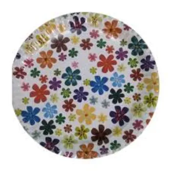 Multicolor Laminated Paper Plate