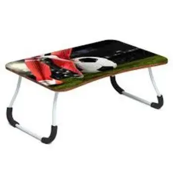 Players Kicking Multicolor Print  Laptop Table