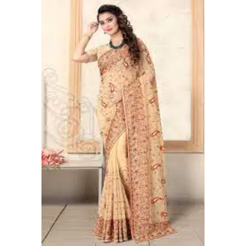 Skin Friendly Latest Embroidery Sarees