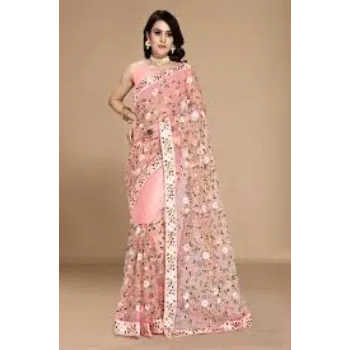 Designed Latest Embroidery Sarees