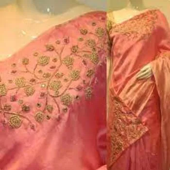 New Latest Style Embroidery Sarees