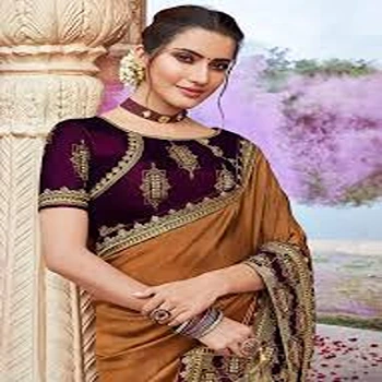 Good looking Latest Embroidery Saree