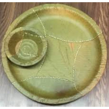 Liquid Hold Leaf Plate