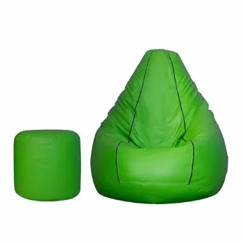 Plain Leather Bean Bag