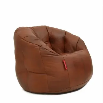 Plain Leather Bean Bag