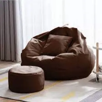 Easy To Place Leather Bean Bag