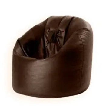 Plain Leather Bean Bag