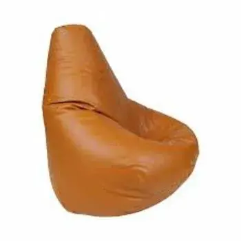 Brown Leather Bean Bag 