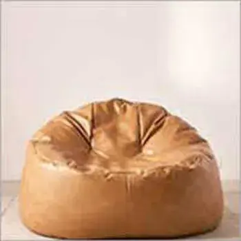Solid Leather Bean Bag