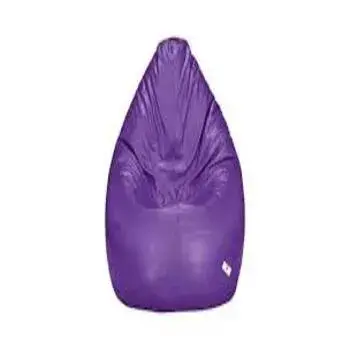 Violet Leather Bean Bag