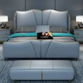 Accurate Dimension Leather Bed