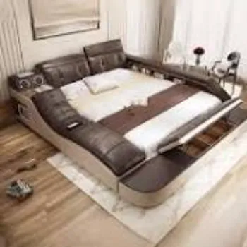 Fine Finishing Leather Bed