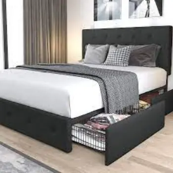 Fine Finishing Leather Bed