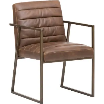 Plain Leather Dining Chair