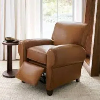 New Tan Leather Recliner