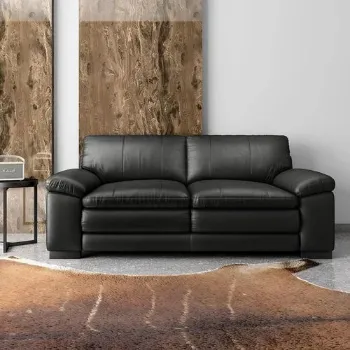 Plain Leather Sofa Set