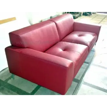 Plain Leather Sofa Set