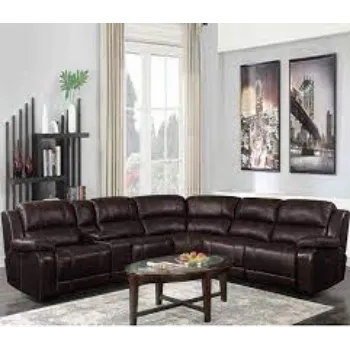 Easy To Place Leather Sofa Set