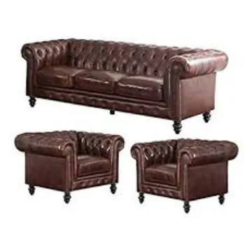 Durable Leather Sofa Set