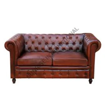 Plain Leather Sofa Set
