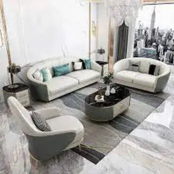 Trendy Leather Sofa Set