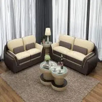 Living Room Leather Sofa Set