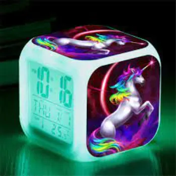 RAILONCH Einhorn Wecker fÃ¼r MÃ¤dchen Digitaler Wecker mit LED Nacht
