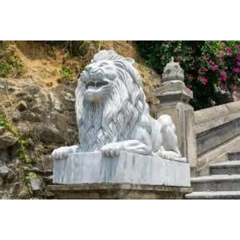 Marble Lion Statue