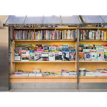 Wooden Magazine Stand