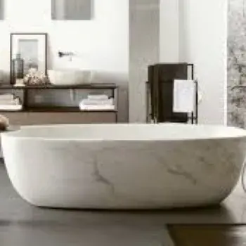 White, Marble Bath Tub
