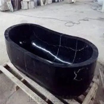 Black, Marble Bath Tub