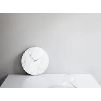 White Marble Clock