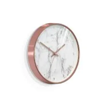  Jones Clocks Penny Wall Clock Marble Effect Dial Modern Clock