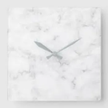  White Marble Clock