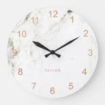  White Marble Clock