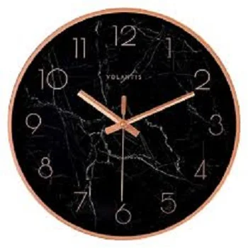 Black Marble Clock