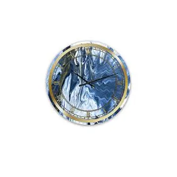  Designart Gray Marble Clock