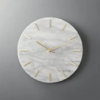 Cb2 Carlo Marble And Brass Wall Clock